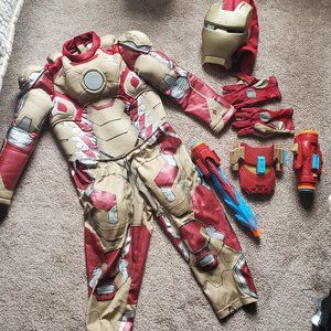 4T Kids Iron Man Muscled Costume with Nerf